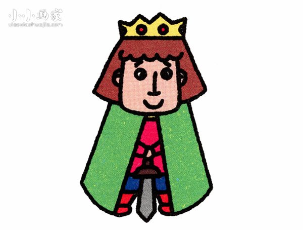 英俊的王子简笔画画法图片步骤- www.chuantongba.top