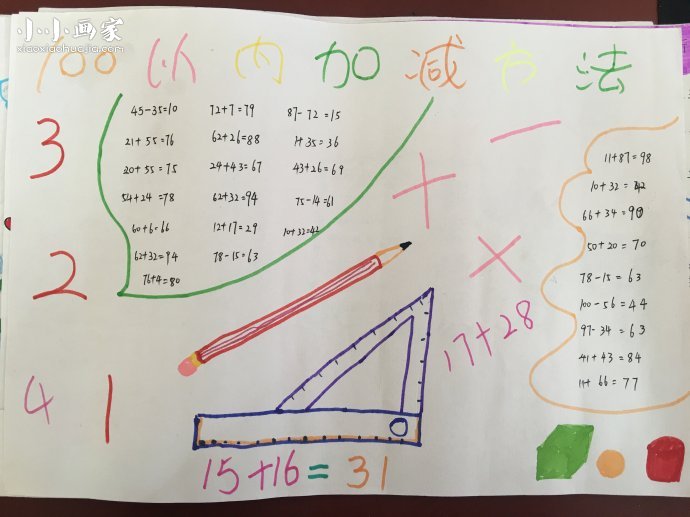 小学数学手抄报图片- www.chuantongba.top