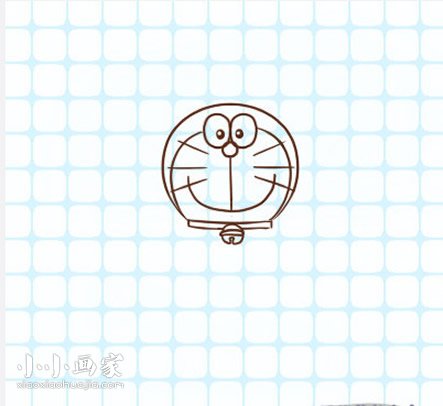 彩色的哆啦A梦简笔画画法图片步骤- www.chuantongba.top