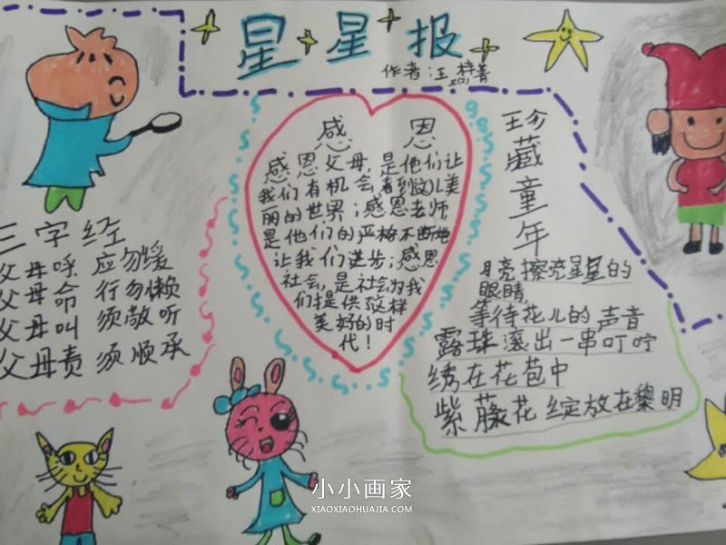 简单的小学三年级感恩节手抄报图片- www.chuantongba.top