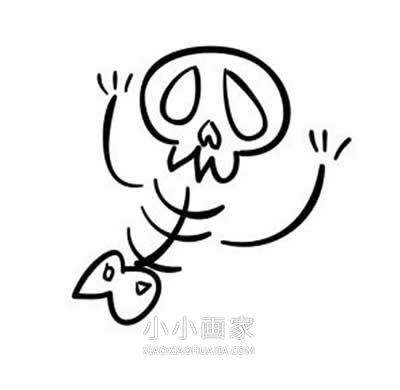 万圣节可爱卡通简笔画画法图片步骤- www.chuantongba.top