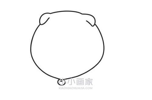 可爱胖狗狗简笔画画法图片步骤- www.chuantongba.top