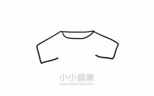 可爱小T恤简笔画画法图片步骤- www.chuantongba.top