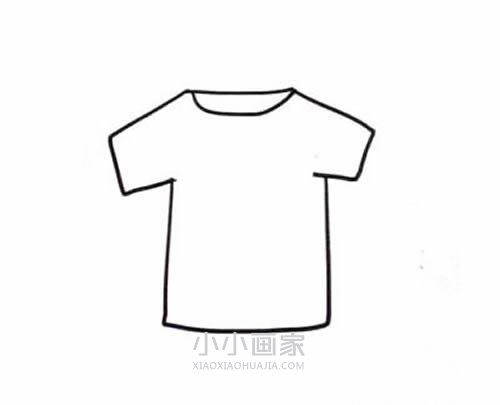 可爱小T恤简笔画画法图片步骤- www.chuantongba.top
