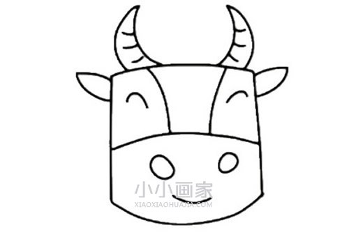 彩色卡通大公牛简笔画画法图片步骤- www.chuantongba.top