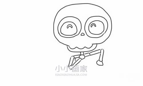 万圣节快乐骷髅简笔画画法图片步骤- www.chuantongba.top