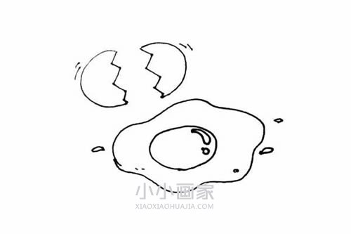 彩色荷包蛋简笔画画法图片步骤- www.chuantongba.top