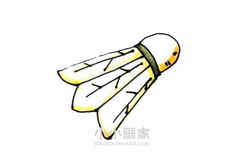 彩色羽毛球简笔画画法图片步骤- www.chuantongba.top