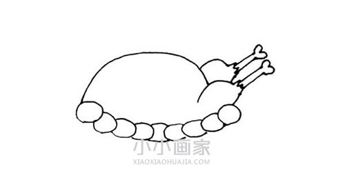 烤好的火鸡简笔画画法图片步骤- www.chuantongba.top