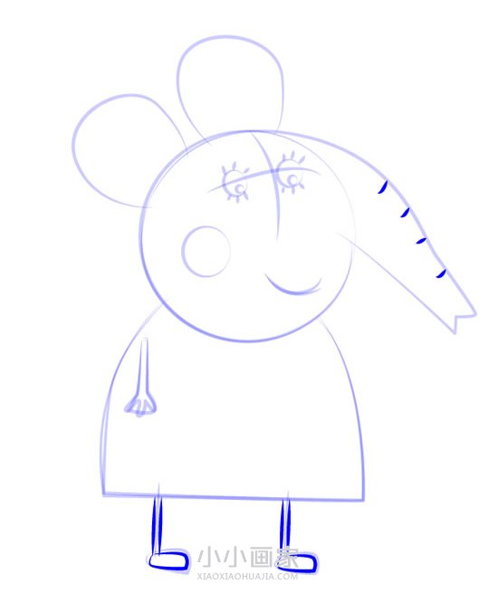 小象爱米丽的妈妈简笔画画法图片步骤- www.chuantongba.top