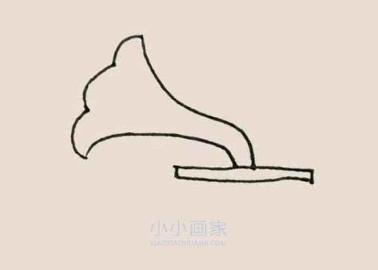 彩色留声机简笔画画法图片步骤- www.chuantongba.top