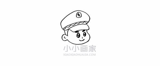 敬礼的警察简笔画画法图片步骤- www.chuantongba.top