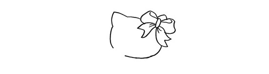 漂亮又可爱的凯蒂猫简笔画画法图片步骤- www.chuantongba.top