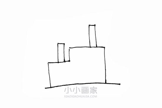 开工的工厂简笔画画法图片步骤- www.chuantongba.top