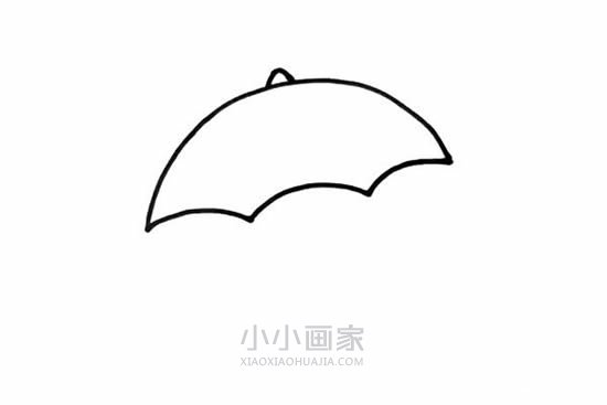 简单雨伞简笔画画法图片步骤- www.chuantongba.top