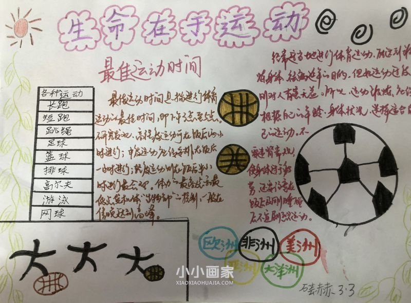 三年级关于体育运动的手抄报图片简单- www.chuantongba.top