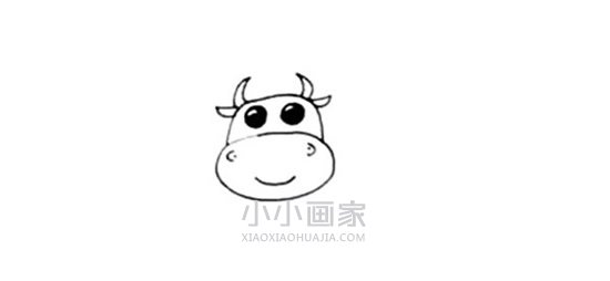 可爱奶牛简笔画画法图片步骤- www.chuantongba.top
