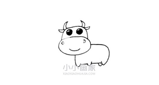可爱奶牛简笔画画法图片步骤- www.chuantongba.top