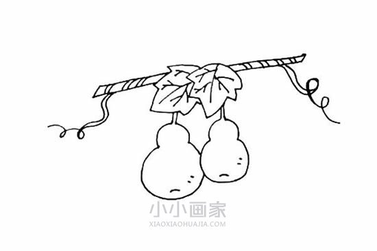 可爱葫芦简笔画画法图片步骤- www.chuantongba.top