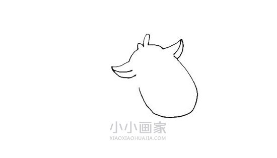 卡通驯鹿简笔画画法图片步骤- www.chuantongba.top