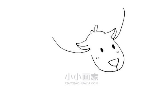 卡通驯鹿简笔画画法图片步骤- www.chuantongba.top