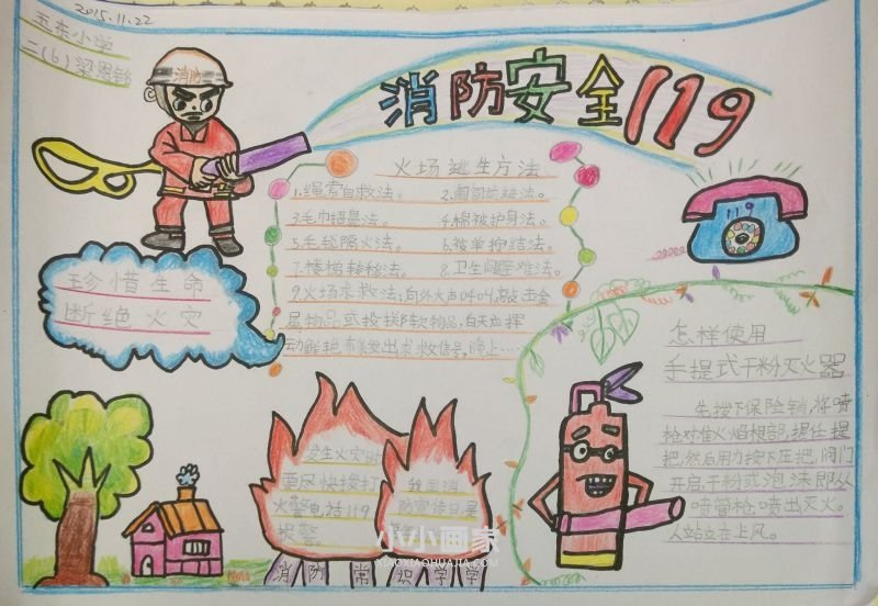 消防119手抄报内容漂亮二年级- www.chuantongba.top